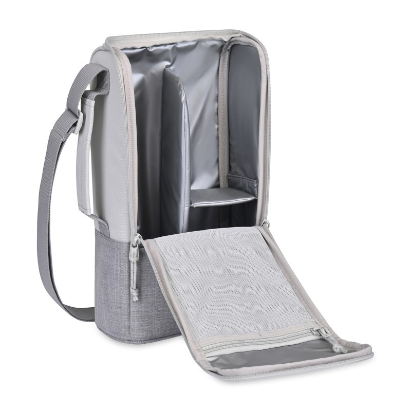 Parkview Recycled rPET Insulated Wine-to-Go Carry Tote - Greystone - 4