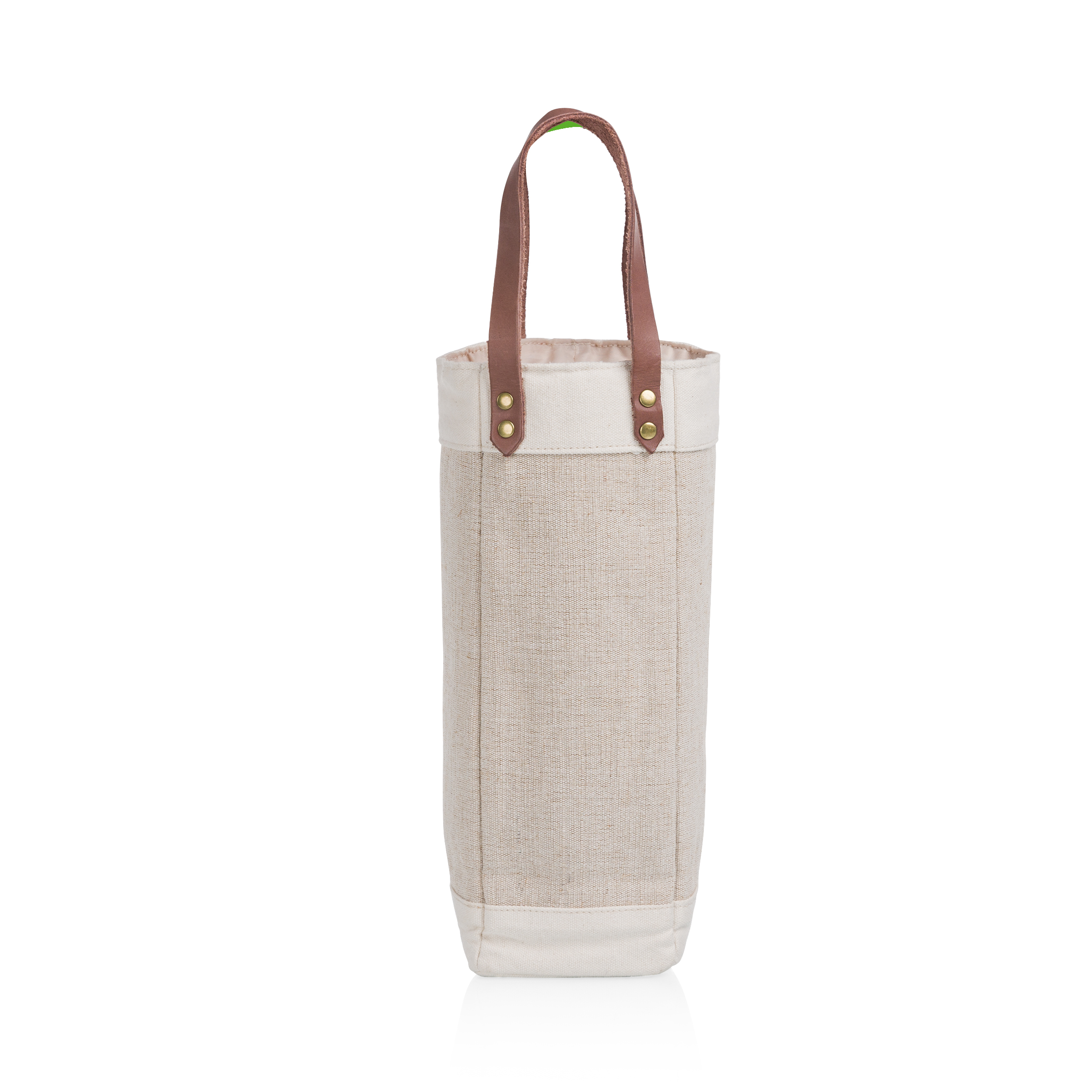 Pinot Jute Single Bottle Insulated Wine Bag - 1