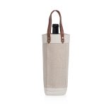 Pinot Jute Single Bottle Insulated Wine Bag - 4