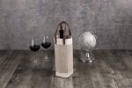 Pinot Jute Single Bottle Insulated Wine Bag - 5