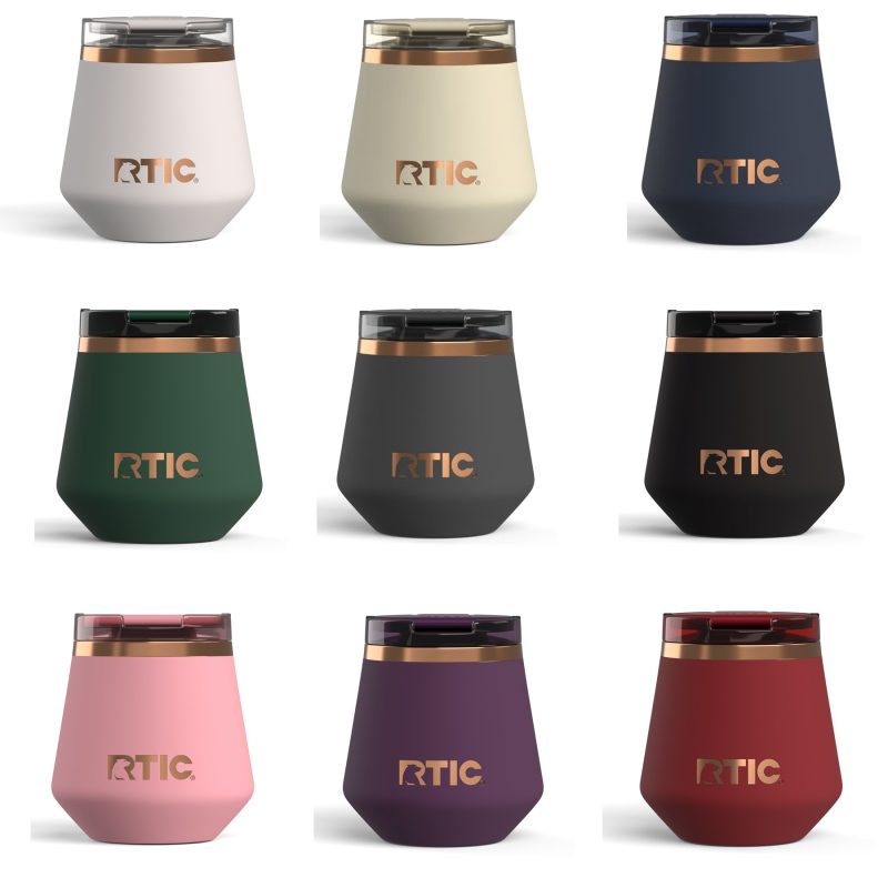 RTIC® Gift Set - 12 oz Happy Hour Wine and 8 oz Lowball Tumblers - 4