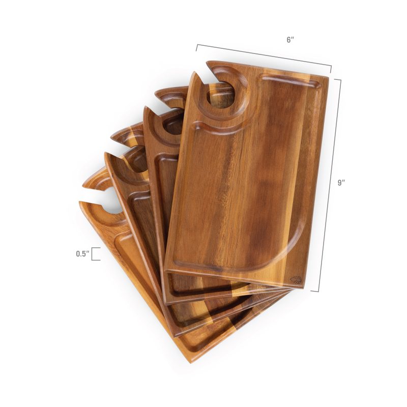 Rectangle Wine Appetizer Plates - 2