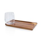 Rectangle Wine Appetizer Plates - 4