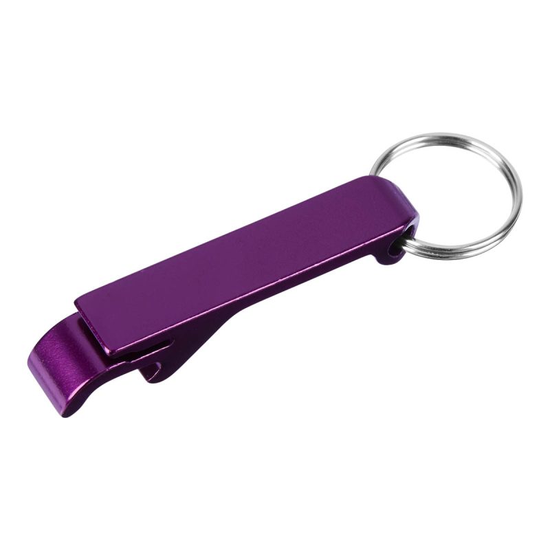 Slim Aluminum Bottle Opener Keychain - 9