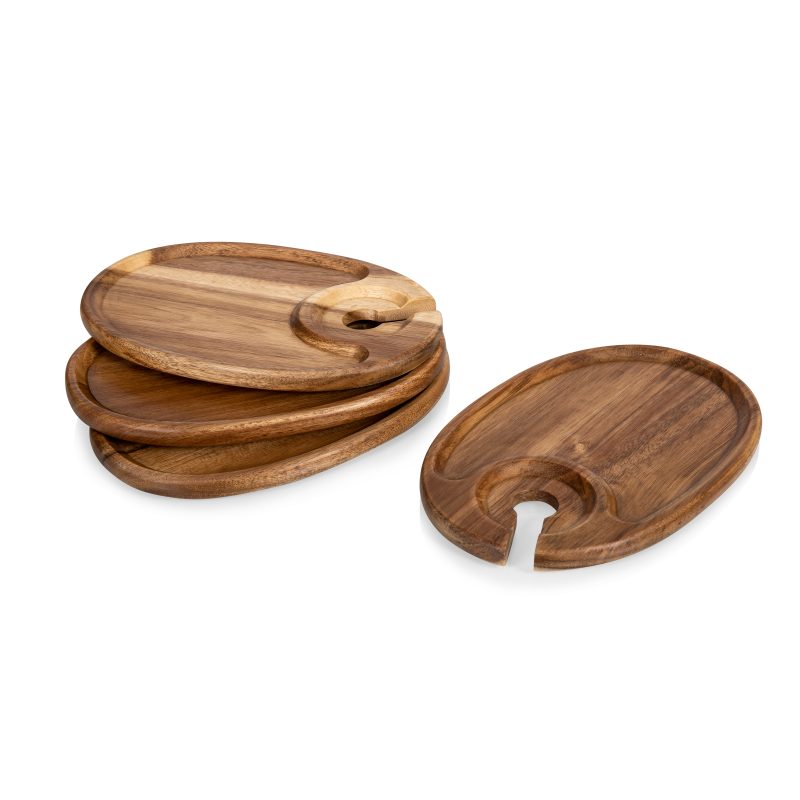 Wine Appetizer Plate Set of 4 - 2